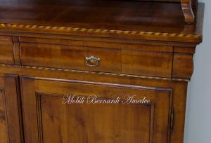 Louis Philippe style reproduction of a sideboard with solid cherry top